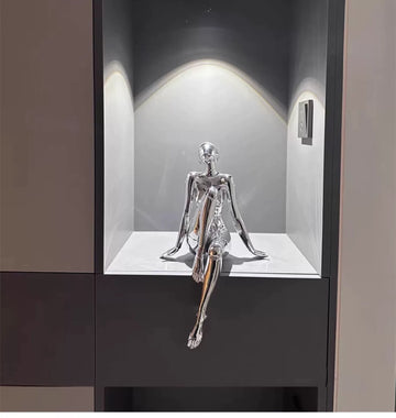 Kongshan-based mechanical goddess decoration advanced science and technology sense living room entrance TV wine cabinet office desktop decoration